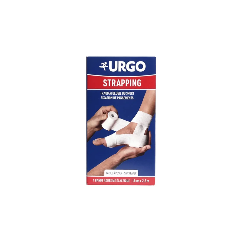 Strapping Bande Adhésive Elastique - Spécial Sport - Urgo -2,5 m x 8cm