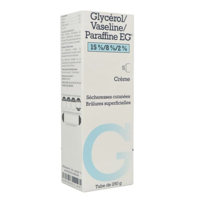 Glycerol Vaseline Paraffin - 15% / 8% / 2% - Skin Dryness - EG - 250g