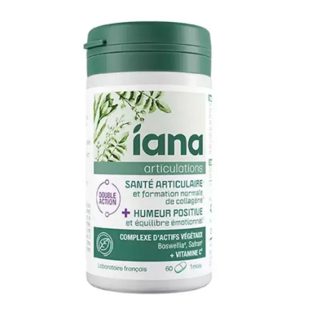 Iana Articulations - Santé Articulaire & Humeur Positive - 60 Comprimés