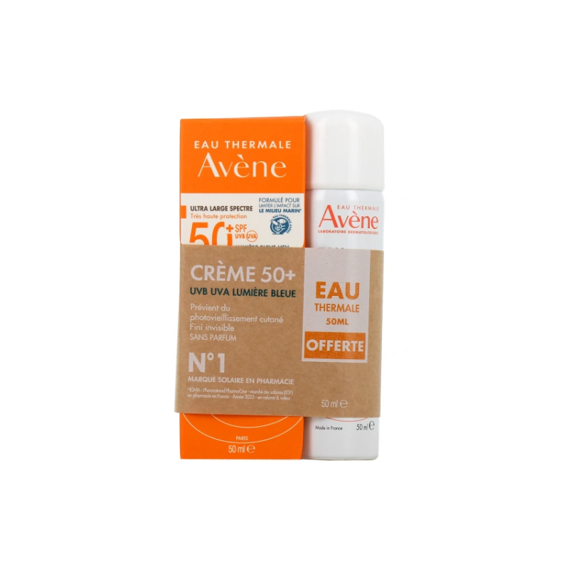 Crème Solaire Sans parfum- Très Haute Protection - SPF 50 - Avène - 50ml