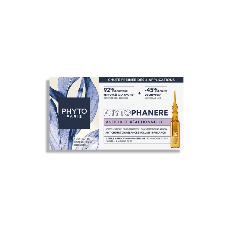Traitement Antichute Réactionnelle - Phytophanère - 12 Ampoules
