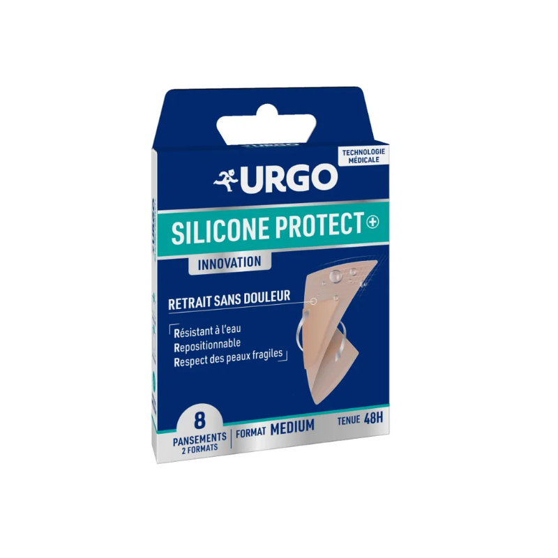 Pansements Silicone Protect+ - 2 Formats - Urgo - Boite de 8
