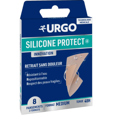Pansements Silicone Protect+ - 2 Formats - Urgo - Boite de 8