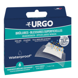 Pansements Brûlures & Blessures Superficielles - Waterproof - Boite de 6