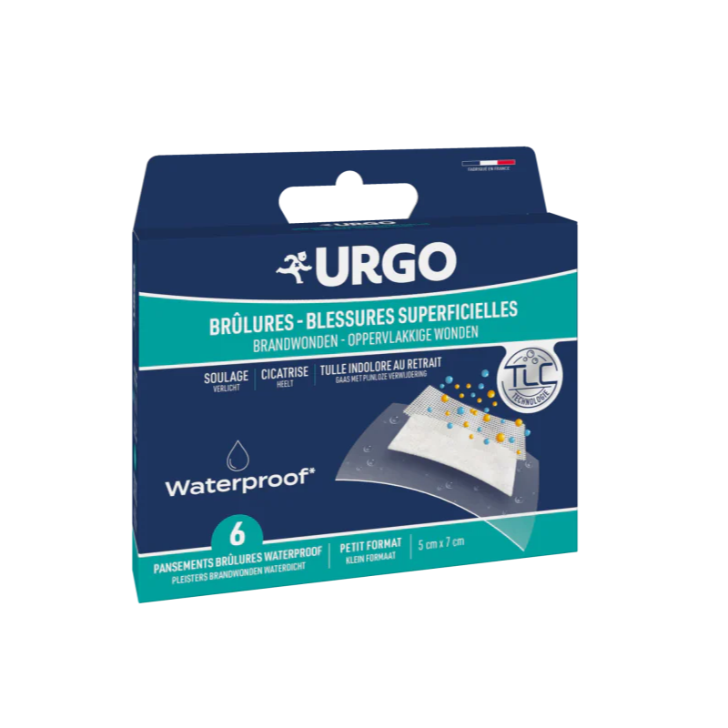 Burn & Superficial Wounds Dressings - Waterproof - Box of 6