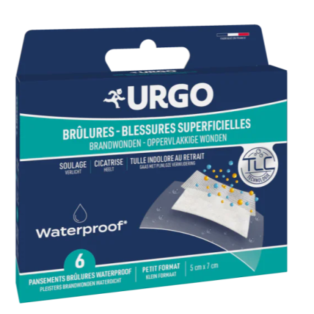 Pansements Brûlures & Blessures Superficielles - Waterproof - Boite de 6