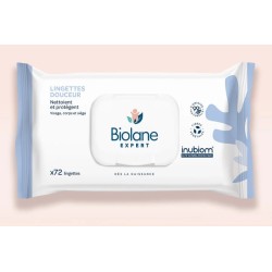 Lingettes Douceur - Biolane Expert - 72 Lingettes
