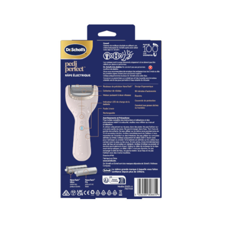 Pedi Perfect - Râpe Electrique + 2 Recharges Nano Tech - Dr.Scholl's