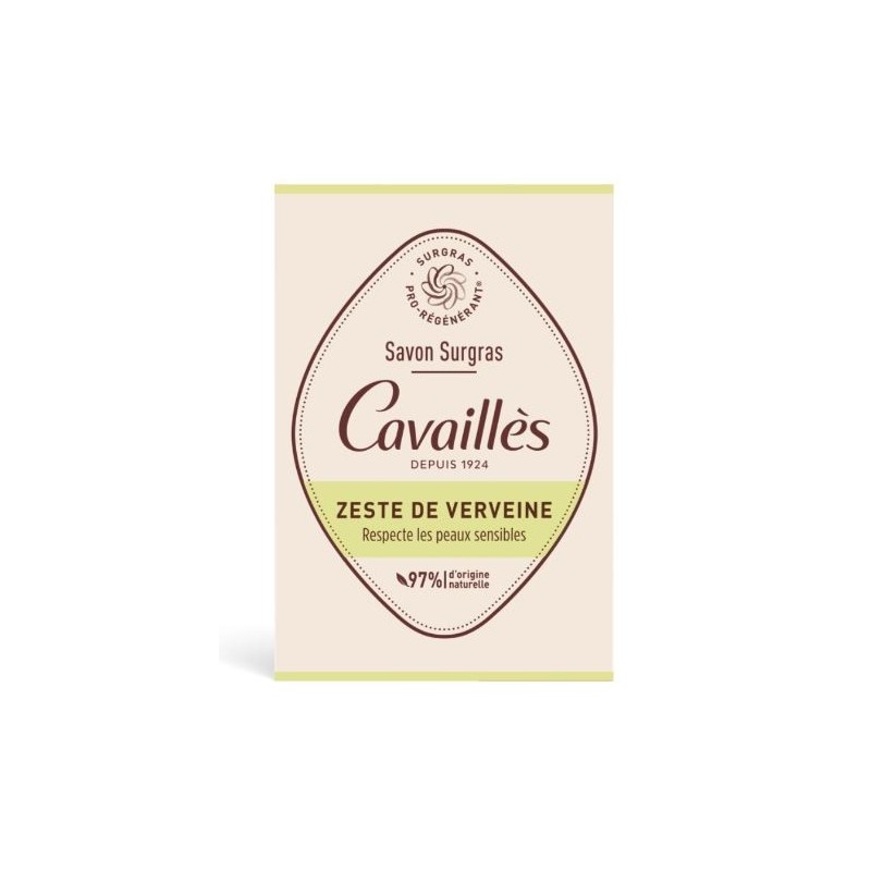 Savon Surgras - Zeste de Verveine - Peaux Sensibles - Rogé Cavaillès-  3 x 200g