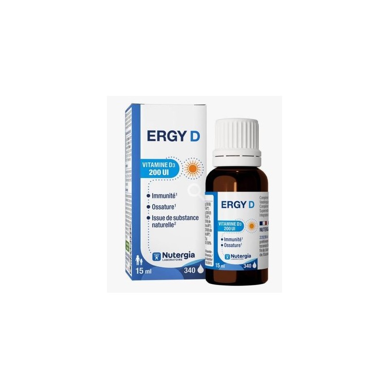 ErgyD solution buvable - Nutergia - 15ml Nutergia