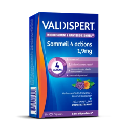 Valdispert Melatonin 1.9 mg - Sleep 4 Actions - 30 Capsules