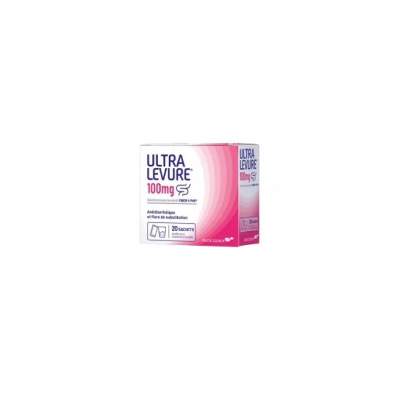Ultra Levure 100mg, Diarrhée, 20 Sachets - UltraLevure