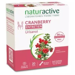Urisanol Cranberry Maintenance - Raspberry Flavor - Naturactive - 20 Sticks