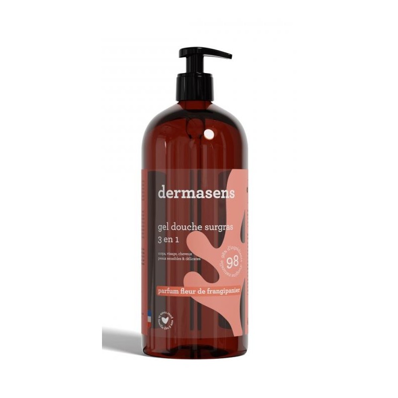 Extra-Rich Shower Gel - Frangipani Flower - Dermasens - 1L