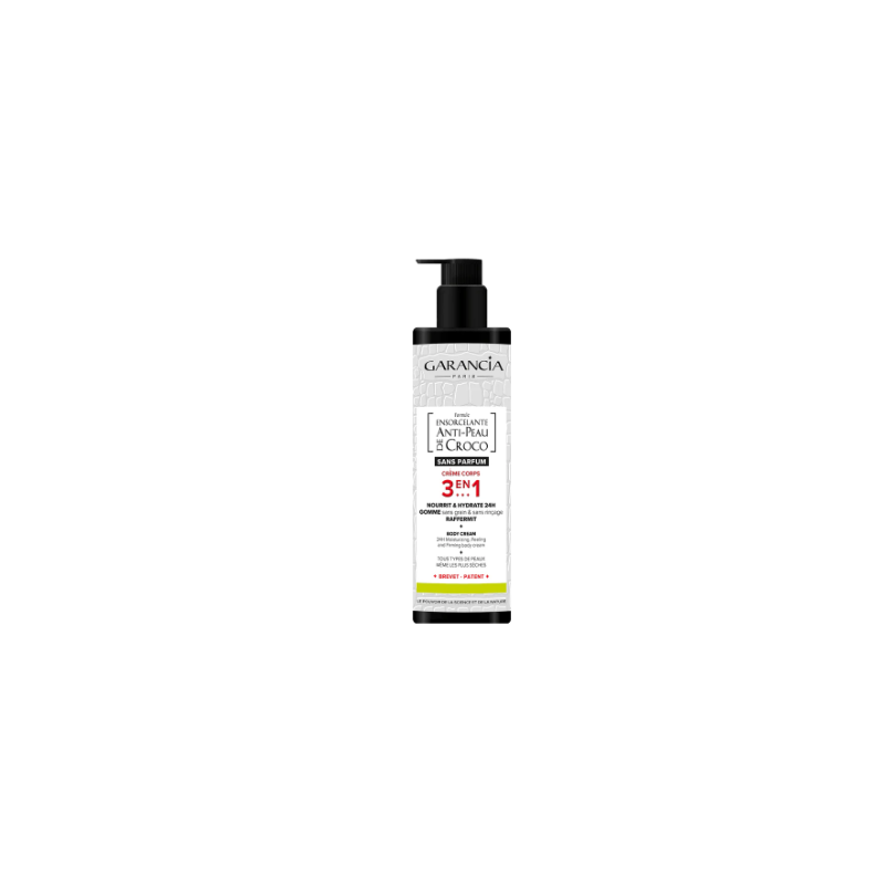 Formule Ensorcelante Anti-Peau De Croco Sans Parfum, Crème Corps 3 en 1 - Garancia, 400 ml