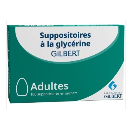 Glycerin Suppository - Constipation - Box of 100 Gilbert