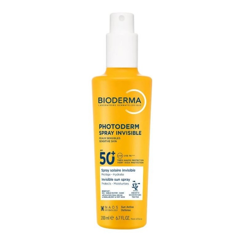 Photoderm Spray Invisible - Peaux Sensibles SPF 50+ - Bioderma - 200ml