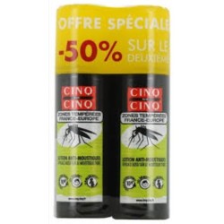 Lotion anti-moustiques - Zones Tempérées - Cinq sur Cinq - 2 X 100 ml