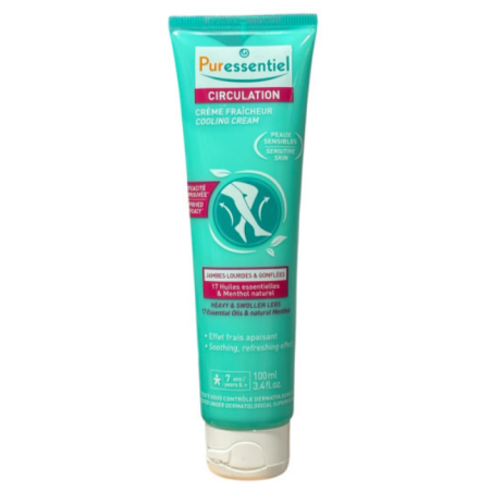 Crème Fraîcheur Hydratante Circulation Puressentiel 100ml