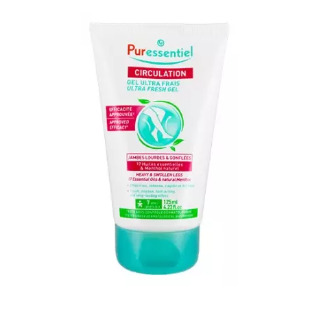 Circulation - Gel Ultra Frais - Jambes Lourdes et Gonflées - Puressentiel - 125 ml