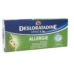 Desloratadine Urgo 5 mg - Allergie - Boite De 7 Comprimés