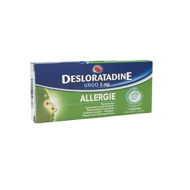 Desloratadine Urgo 5 mg - Allergy - Box Of 7 Tablets