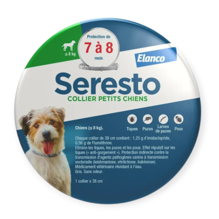 Seresto - Anti-puce Petit Chien - Jusque 8kg - 1 collier