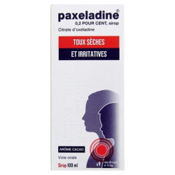 Paxeladine 0.2% - Dry & Irritating Coughs - Oxeladine Citrate - 100 ml Syrup