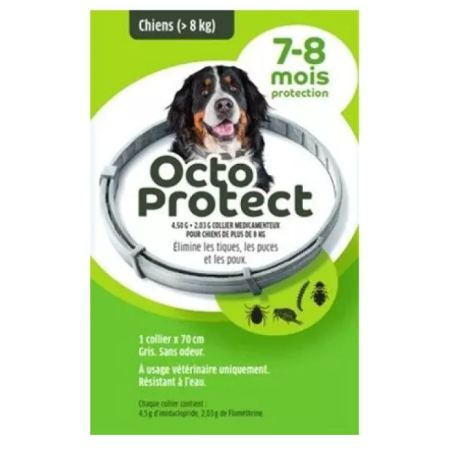 OctoProtect Collar – Ticks & Fleas – Elanco – 1 collar, 70 cm