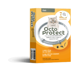 Collier OctoProtect - Chats - Tiques & Puces - Elanco - 1 collier 38cm