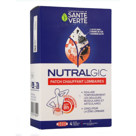 Nutralgic Lumbar Heating Patch - Green Health - 4 Patches