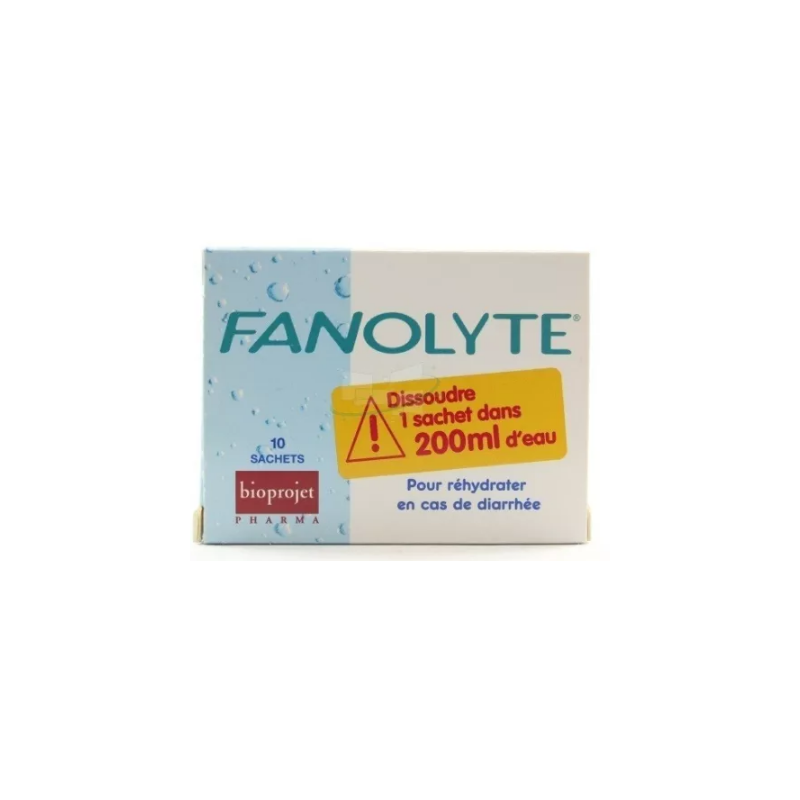 Fanolyte – for rehydration in cases of diarrhoea – 10 sachets