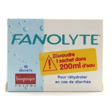 Fanolyte – for rehydration in cases of diarrhoea – 10 sachets