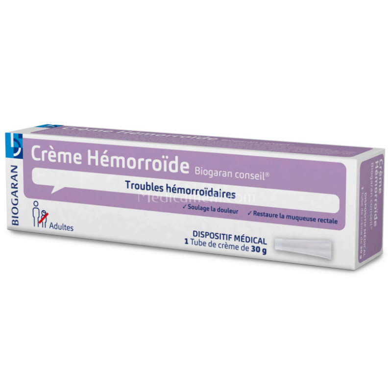 Haemorrhoid Cream - Haemorrhoid problems - Biogaran Advice - 30g