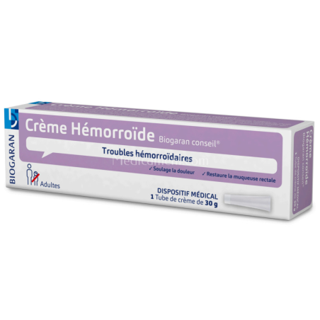 Haemorrhoid Cream - Haemorrhoid problems - Biogaran Advice - 30g