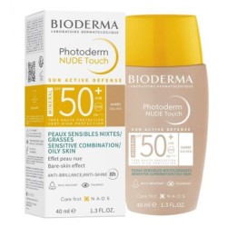 Nude Touch Mineral Teinté Dorée spf 50+ - Photoderm - Bioderma - 40ml