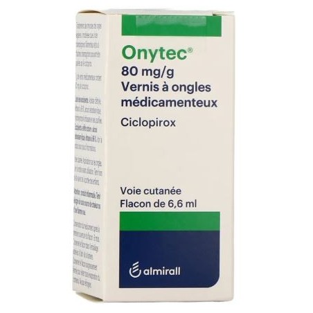 Onytec 80mg Nail Varnish, Nail Mycosis - 6.6ml bottle + Applicator brush Bailleul