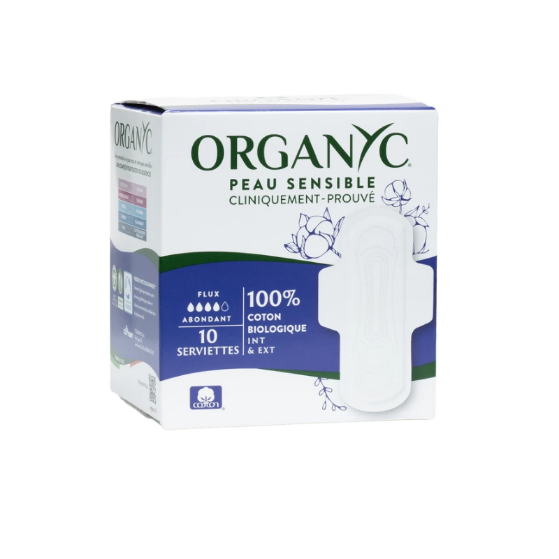 Sanitary Pads - Abundant Flow - 10 Pads (Unique)