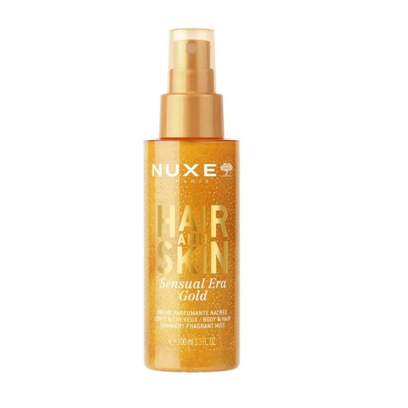 Brume Parfumé Nacrée - corps et cheveux - Sensual Era Gold - Nuxe - 100ml
