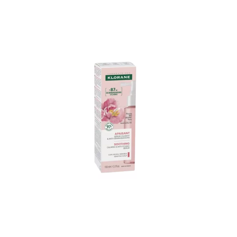 Serum SOS à la Pivoine - Cheveux Sensibles - Klorane - 65ml