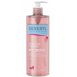 Gel Douche Hydratant - Sans Savon - Peaux Sèches à Très Sèches - Dexeryl - 500 ml