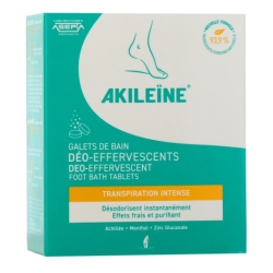 Déo- Effervescents - Galets de Bain - Transpiration Intense - Akiléine - 6x12g