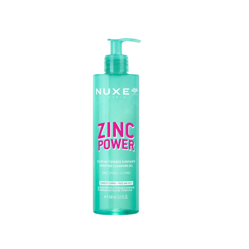 Gelée nettoyante purifiante - Zinc Power - Nuxe - 400ml