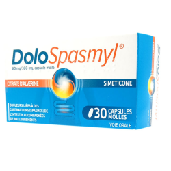 DoloSpasmyl 60mg/300mg - Douleurs Digestives - 30 Capsules molles