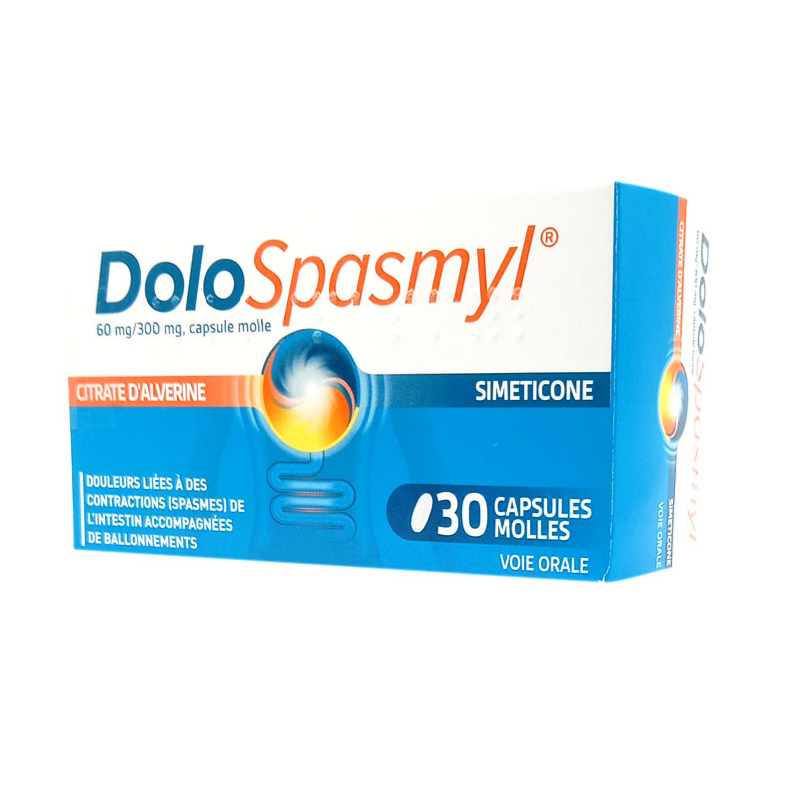 DoloSpasmyl 60mg/300mg - Douleurs Digestives - 30 Capsules molles