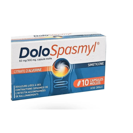 DoloSpasmyl 60mg/300mg - Douleurs Digestives - 30 Capsules molles