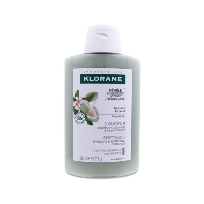 Shampooing au lait d'Amande - Tous Types de Cheveux - Klorane - 200ml - Klorane