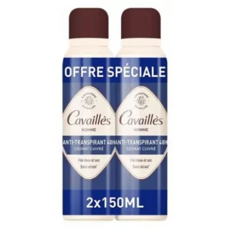 Deodorant Spray - L'Homme Antiperspirant - Rogé Cavaillès - 2X150ml Rogé Cavaillès