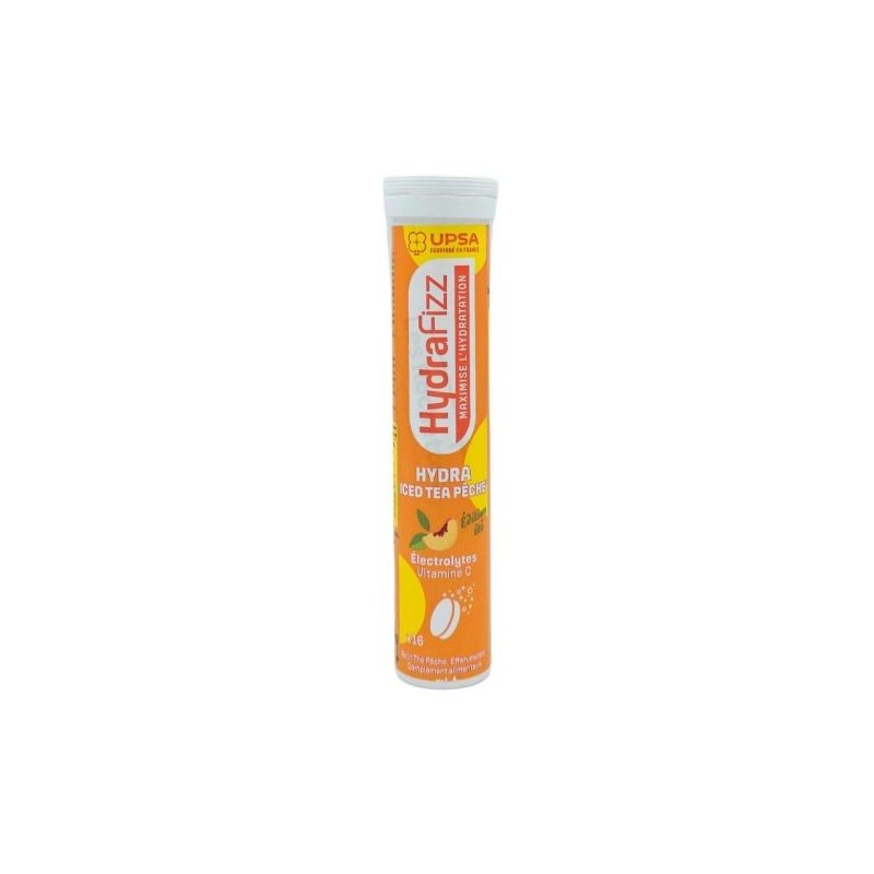 HydraFizz - HydraZer - Iced Tea Peach - Sugar-free - UPSA - 16 tablets