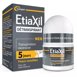 Détranspirant Men - Transpiration excessive - Etiaxil - 15 ml